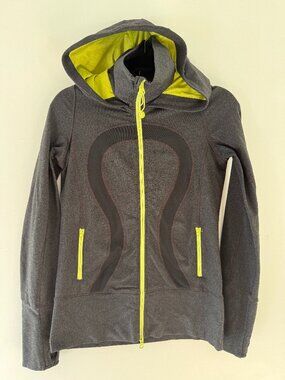Lululemon Zip Up with Mock Neck and Hood - Size 6